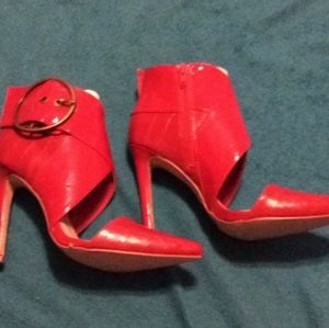 Izabella Rue Red Sandal Booties New